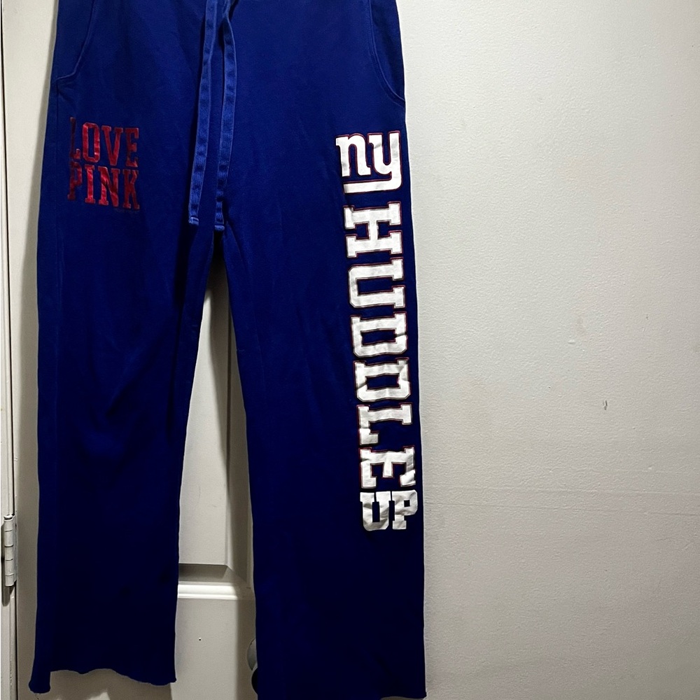 PINK VS Love Pink NY Giants Huddle Up boyfriend sweatpants - Picture 12 of 15